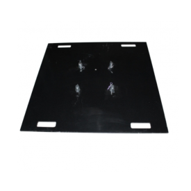 BASE-36S-4H - 36_x36_ Steel Base，8mm thickness. With 4 Handles . Black
